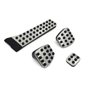 Stainless Steel Accelerator Brake Rest Pedal Covers For Mercedes-Benz C E GLK GLC S SL CLS Class - Product Image 2