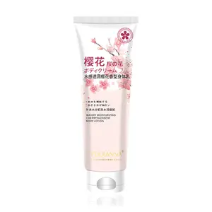 OEM Manufacturer PUQIANNA Private Label Hand And Foot Whitening Cream Moisturizing Cherry Blossom Body lotion