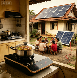 Ensemble de cuisinière à <span class=keywords><strong>induction</strong></span> <span class=keywords><strong>solaire</strong></span> focalisée sur l'Indonésie avec <span class=keywords><strong>chargeur</strong></span> MPPT, batterie au lithium et fonction de cuisson en 6 minutes - Product Image 6
