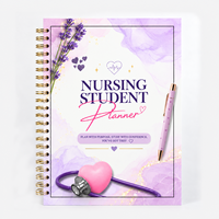 Planificateur de service A5 personnalisé pour infirmières avec couverture photo, gravure de logo EDM, agenda sur mesure et pages de transfert de patient – Vente en gros directe usine