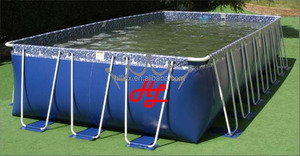 Tela <span class=keywords><strong>de</strong></span> poliéster recubierta <span class=keywords><strong>de</strong></span> PVC para piscina <span class=keywords><strong>de</strong></span> Marco - Product Image 2