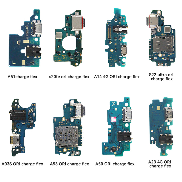 2024 Good Selling for samsung A12 A20 A30 A40 A50 A60 A70 A80 A90 Charging Port Connector Board Parts Flex Cable With Microphone