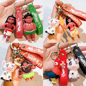 Venta al por mayor 3D película animada Moana's llaveros exquisitos 3D regalo colgantes goma Anime llavero Accesorios - Product Image 2
