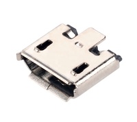 Conector Micro USB Tipo B Vertical de 5 Pines Hembra, Conector USB para Cargador y Rastreador GPS