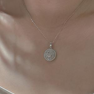 Colgante de Plata de Ley S925 con Diseño de Brújula de los Ocho Tesoros, Diseño de Nicho, Simple y Moderno, Estilo Chino Nuevo, Amuletos de Lujo Ligero - Product Image 3