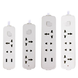 <span class=keywords><strong>Regleta</strong></span> <span class=keywords><strong>de</strong></span> <span class=keywords><strong>Enchufes</strong></span> Europea y Americana 3/4 Vías con 2 Puertos USB, Convertidor <span class=keywords><strong>de</strong></span> Enchufe Universal para EE. UU., Reino Unido y UE, Extensión con Cable <span class=keywords><strong>de</strong></span> 2.5 Metros, 10A - Product Image 1