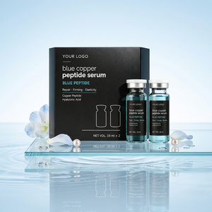 Suero de Péptidos de Cobre Azul, Ácido Hialurónico, Líquido para el Cuidado Facial, Reafirmante, Aumenta la Elasticidad, Logotipo Personalizado OEM - Product Image 2