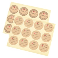 Étiquettes d'emballage en papier kraft imprimées sur mesure, imperméables, durables, écologiques, adhésives, faites à la main, pour aliments, produits de boulangerie, savon