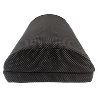Repose-pieds de bureau en polyester écologique noir, multifonctionnel, anti-stress, avec massage, 44x30x15CM, semi-circulaire, pour voiture