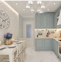 Meubles de cuisine de luxe tout-en-un pour grandes villas, avec lave-vaisselle encastré, îlot en ardoise, rangement complet, facile à nettoyer, améliore l'espace, qualité supérieure