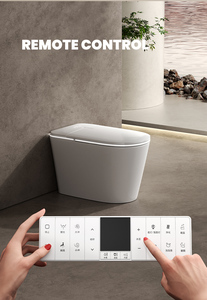 Toilette intelligente de haute technologie au design qatari avec télécommande, siège chauffant et lumière nocturne - Toilette connectée pour la maison intelligente - Product Image 6