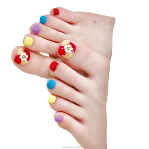 <span class=keywords><strong>Uñas</strong></span> Postizas <span class=keywords><strong>de</strong></span> Gel Suave para los Pies, Diseño Hermoso, Reutilizables, Coloridas, con Flores, para el Verano, Venta al Por Mayor - Product Image 4