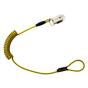 Personalizado pvcspring aço fio corda hard hat bobina tether, aço cabo ferramentas enrolado segurança tether - Product Image 3