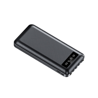 Chargeur portable ultra-fin 20000 mAh à charge rapide avec 4 câbles intégrés pour iPhone 17 16 15 14, Samsung et téléphones Android