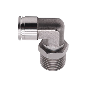 Codo de Unión <span class=keywords><strong>PL</strong></span>, latón macho, acero inoxidable, codo de 90 grados, empuje de 1/8 "1/4" 3/8 "1/2", manguera de aire, conector rápido, Accesorios Neumáticos - Product Image 3