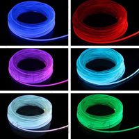 Câble à fibres optiques Ruiara RR-UC-01 à éclairage latéral uniforme, bande lumineuse latérale à fibres optiques, guide de lumière optique pour applications architecturales et automobiles