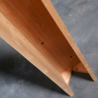 Vigas de Madera Decorativas Ligeras Personalizadas, Vigas de Techo Huecas en Forma de U con Acabado Shou Sugi Ban para Proyectos Residenciales