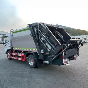 Customized Dongfeng 6CBM Waste Compactor Garbage Truck 4x2 Hydraulic Rear Loader Compressed Garbage Truck - Product Image 3