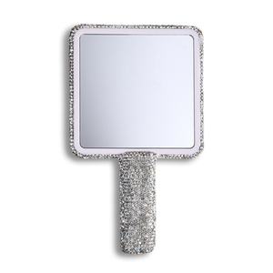 Personalized Luxury Design Silver Shiny Custom Style Round Handheld Portable <b>Compact</b> <b>Mirror</b> - Product Image 3