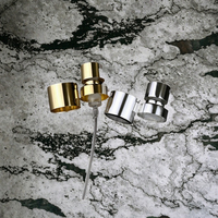 15fea Pompe à bulbe de pulvérisation de parfum de qualité supérieure, nouvelle arrivée, or électrolytique, argent, noir, à sertir/sans sertir, anti-fuite, pour flacons