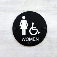 Panneau braille standard ADA personnalisé 3d numéros en relief perle métallique braille signalisation murale pour la recherche de chemin
