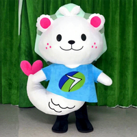 Costume de mascotte gonflable personnalisé en forme de lion de mer, costume de mascotte de phoque de dessin animé en peluche pour la promotion d'événements