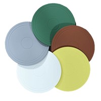 Sous-verre rond en silicone de 16 cm, tapis isolant thermique, set de table antidérapant, protection pour vaisselle de cuisine, pour pique-nique et utilisation en extérieur