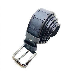 Idées cadeaux : Cuir de vache véritable tendance, style vintage, écologique, imperméable, formel, pour homme, impression personnalisée du logo de la marque - Product Image 5