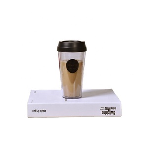 700ML 24OZ Double Wall Insulated Coffee Cups Plastic Tumbler Reusable Coffee Mugs Sublimation Venti Coffee Cups With Lid