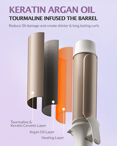 <span class=keywords><strong>Fer</strong></span> à <span class=keywords><strong>boucler</strong></span> professionnel le plus vendu, baguette à <span class=keywords><strong>boucler</strong></span> de haute <span class=keywords><strong>qualité</strong></span>, portable, contrôle de température LED, pour usage domestique, grandes boucles - Product Image 3