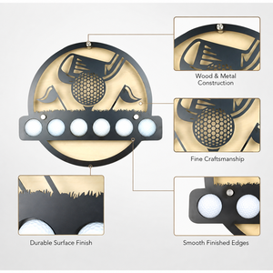 Support mural personnalisé pour balles de golf, idéal pour les magasins de golf, la vente au détail, les articles promotionnels, les cadeaux de tournoi et les projets OEM - Product Image 4