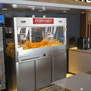 آلة صنع الفشار التجارية سعة 16 أونصة/32 أونصة، ماكينة أوتوماتيكية لصنع الفشار قائمة بذاتها - Product Image 3