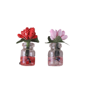 Pasta luminosa explosiva caoh Xuan Yi Grass Vase, colgante <span class=keywords><strong>de</strong></span> llavero DIY, material artesanal, decoración para la consola central del coche - Product Image 4
