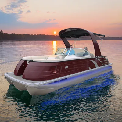Allshine CE 5.8m/19ft Small Yacht Luxury Water Speed Boat Sport Aluminum Pontoon Boat with Arch