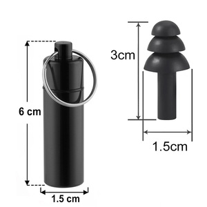 سدادات أذن بشعار مخصص لإلغاء الضوضاء مع علبة معدنية قابلة لإعادة الاستخدام - Product Image 4