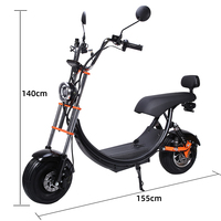 Trottinette Électrique Russe 48V 500W Mini City Coco 40km/h HS6 Petite Citycoco pour Enfants et Adultes