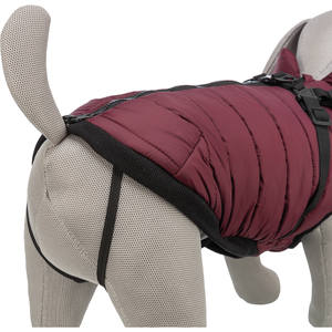 Pirou XXS Winter Harness Coat for <b>Pets</b> 24 cm Maroon Stylish <b>Pet</b> <b>Clothes</b> - Product Image 6