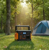 Nouvelle station solaire portable LiFePO4 300W 256Wh, compatible voiture MPPT, écran LED, stockage d'énergie, charge par panneau solaire