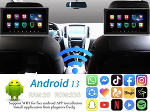 Monitor Portátil <span class=keywords><strong>Android</strong></span> de 11.6 Pulgadas Full HD para Reposacabezas de Automóvil, Multimedia, Compatible con BT, WIFI, Mira-cast, Air-play, Mirror Link - Product Image 6