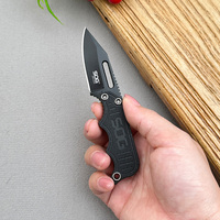 Sortie d'usine randonnée en plein air multi-usages mini couteau droit lame fixe tranchante pour camping bricolage qualité OEM personnalisable