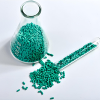 Colorants pigmentaires Masterbatch verts de couleur personnalisée en plastique pour moulage par injection