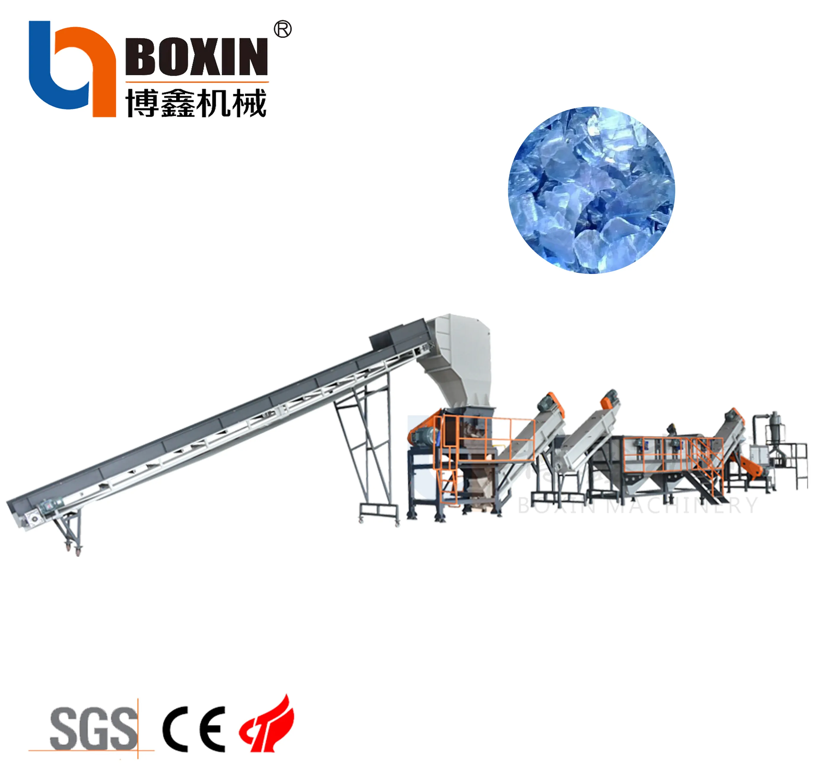 PP PE HDPE LDPE Soft Film and hard film washing recycling line high efficient for waste plastic recycling project