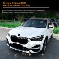 Calandre avant à LED lumineuse pour BMW X1 2020-2022 F48 F49 LCI, calandre de pare-chocs lumineuse avec faisceau de câblage
