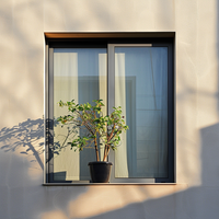 Fenêtre coulissante suspendue en aluminium durable pour villa, maison ou hôtel, autres fenêtres, produit