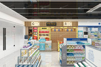 02-DYJYS005 Présentoirs de pharmacie professionnels, fiables, écologiques, durables, avec éclairage LED personnalisable pour médicaments