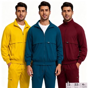 Blouse médicale homme 52002, Blouses et demi-manteaux femme, Manteau coupe-vent femme à manches côtelées, 12 couleurs - Product Image 1