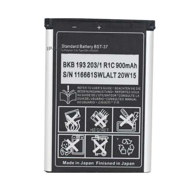 BST-37 3001mAh-6800mAh Premium Repair Grade Replacement Battery Ericsson K750i Phone CE RoHS FCC Certified Double IC Protection