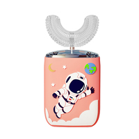 Fabricants de brosses à dents rechargeables, brosse à dents électrique automatique en forme de U IPX7 pour enfants, modèle astronaute