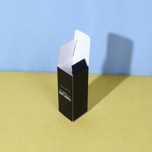 Hộp In Ấn Tùy Chỉnh Cao Cấp Rỗng 30Ml 10Ml Màu Đen Đồng Bằng Nước Hoa Chai Dầu Các Tông Màu Trắng Hộp Bao Bì Với Chèn - Product Image 5