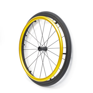 Silla <span class=keywords><strong>de</strong></span> <span class=keywords><strong>Ruedas</strong></span> Deportiva con Anillo <span class=keywords><strong>de</strong></span> Empuje Tipo D, Aleación <span class=keywords><strong>de</strong></span> Aluminio, Rueda Trasera Grande <span class=keywords><strong>de</strong></span> 24 Pulgadas, para Terapia <span class=keywords><strong>de</strong></span> Rehabilitación - Product Image 3